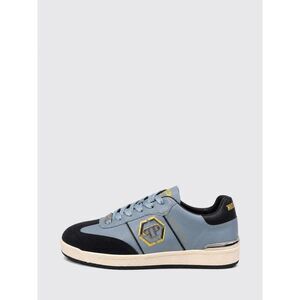 Philipp Plein Men Philipp Plein Retro Hustle Leather Sneakers With Hexagon Logo